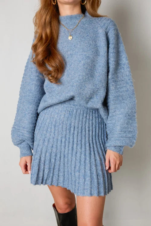 Konf | Pull et jupe plissés élégants nina