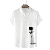 Chemise manches courtes Flower | KONF