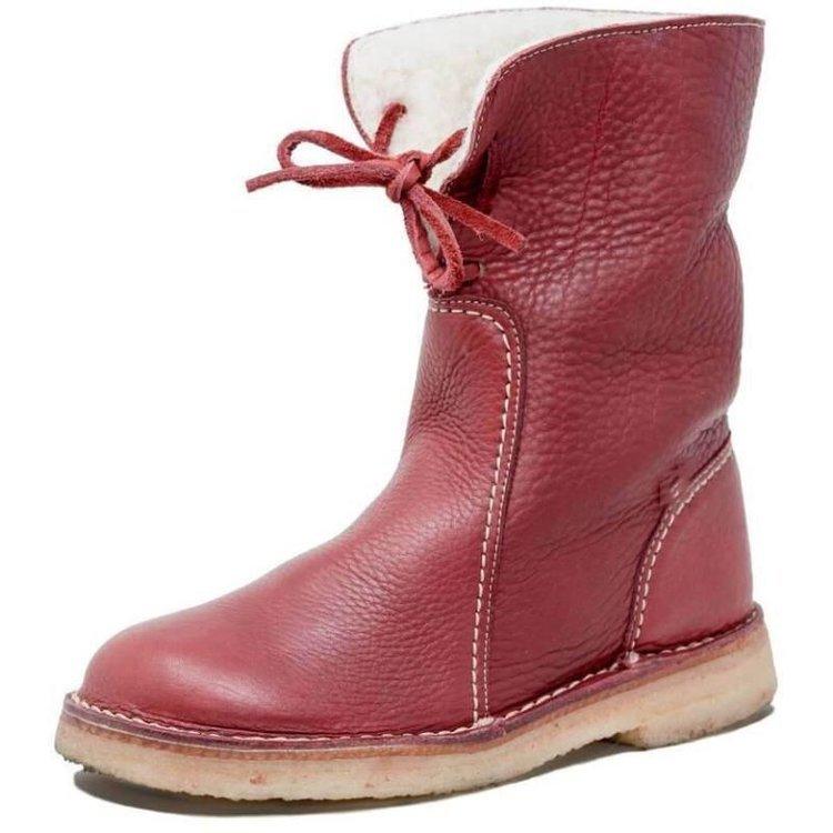 Konf | Bottes Imperméables en Cuir Polaire Avec Doublure en Laine