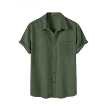 Chemise manches courtes en velours côtelé | KONF