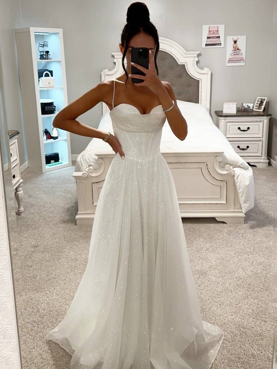 robe longue bronzage à fines brides sans manches femme élégant de soirée cérémonie | KONF