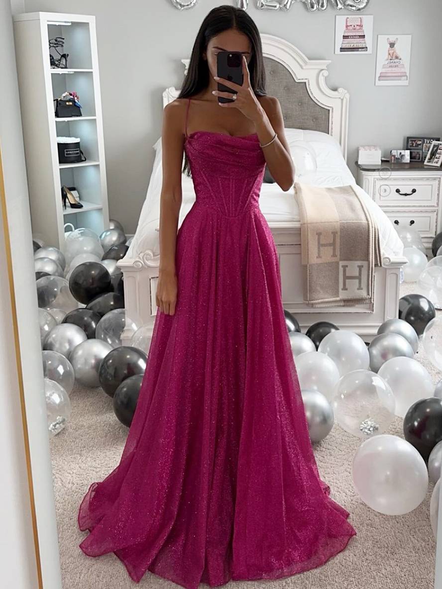 robe longue bronzage à fines brides sans manches femme élégant de soirée cérémonie | KONF