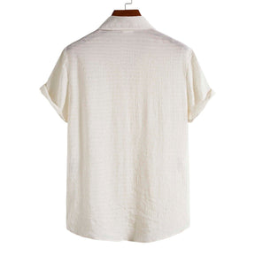 Chemise manches courtes Playa Off White | KONF