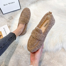 Konf | Mocassins Arielle Pelucheux Avec Semelle Antidérapante