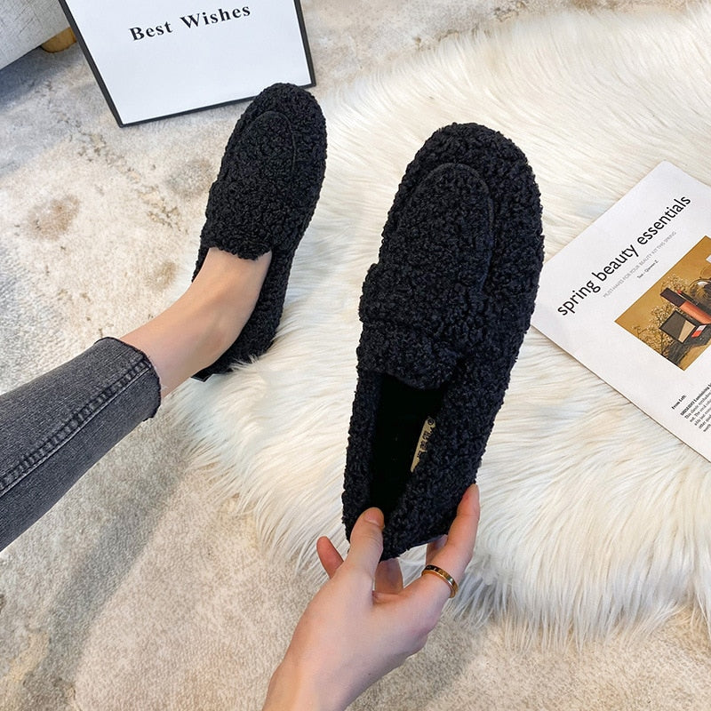 Konf | Mocassins Arielle Pelucheux Avec Semelle Antidérapante