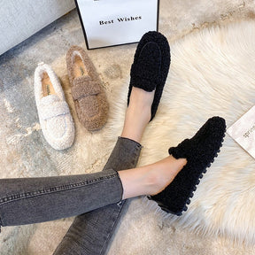 Konf | Mocassins Arielle Pelucheux Avec Semelle Antidérapante