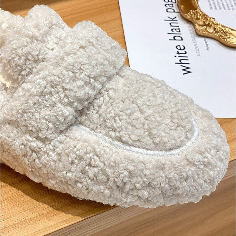 Konf | Mocassins Arielle Pelucheux Avec Semelle Antidérapante