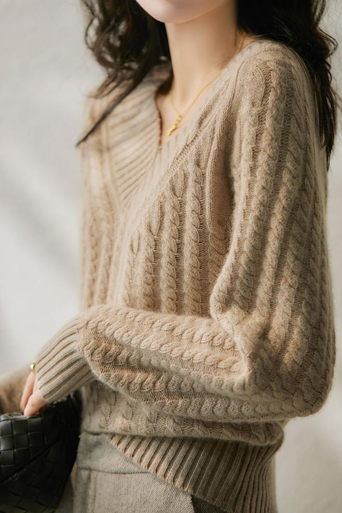 Konf | Pull En Maille à Col En V Pour Femmes Romy
