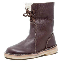 Konf | Bottes Imperméables en Cuir Polaire Avec Doublure en Laine