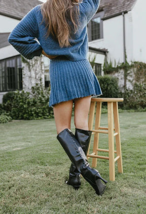 Konf  | Pull et jupe plissés élégants nina