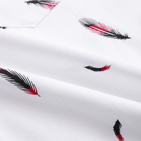 Chemise manches courtes Estampada Feathers | KONF