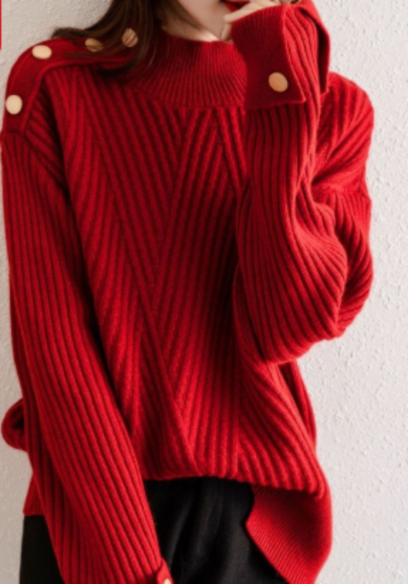 Konf | Pull Avec Col Montant Pour Femmes Cleo