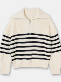 Konf | Pull tricoté féminin avec fermeture éclair