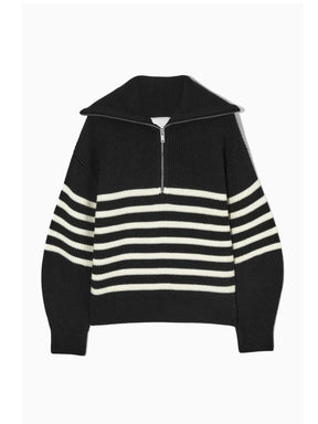 Konf | Pull tricoté féminin avec fermeture éclair