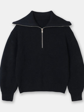 Konf | Pull tricoté féminin avec fermeture éclair
